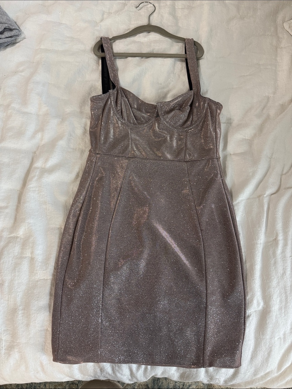 House of CB Shimmer Bustier Mini Dress